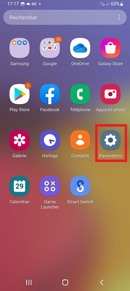 Configurer un témoin lumineux sur le flash du Samsung ?